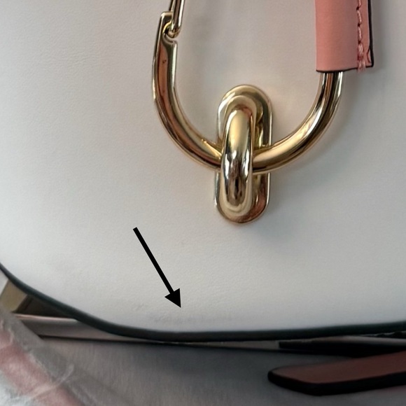 Zac Posen Belay Leather Crossbody, Color is Dark Bellini Color Block, NWT - Picture 10 of 11